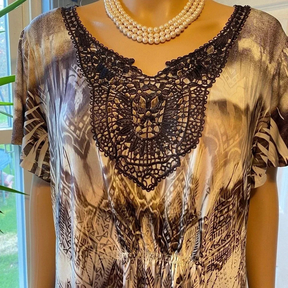 World Unity Artsy Boho Stretchy Soft Comfortable … - image 4